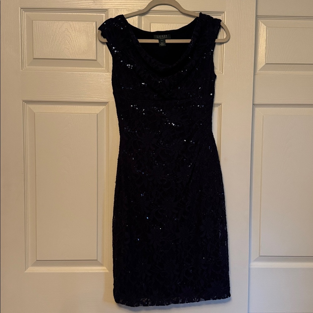 Polo by Ralph Lauren Navy Sequin Dress